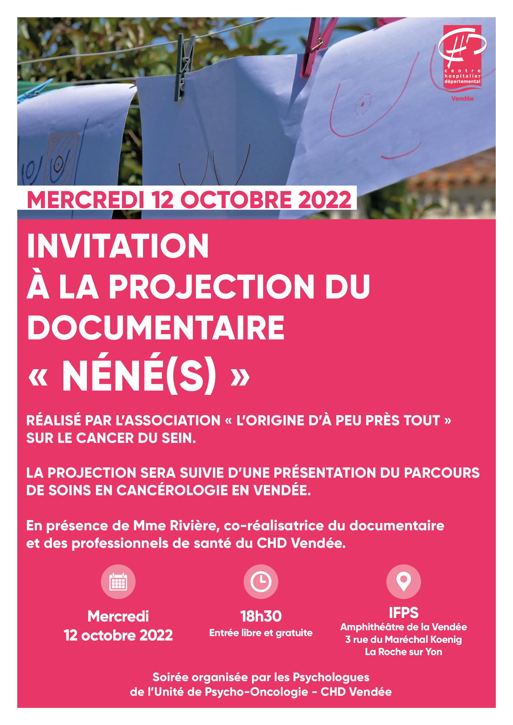 Mercredi 12 Octobre Projection documentaire 