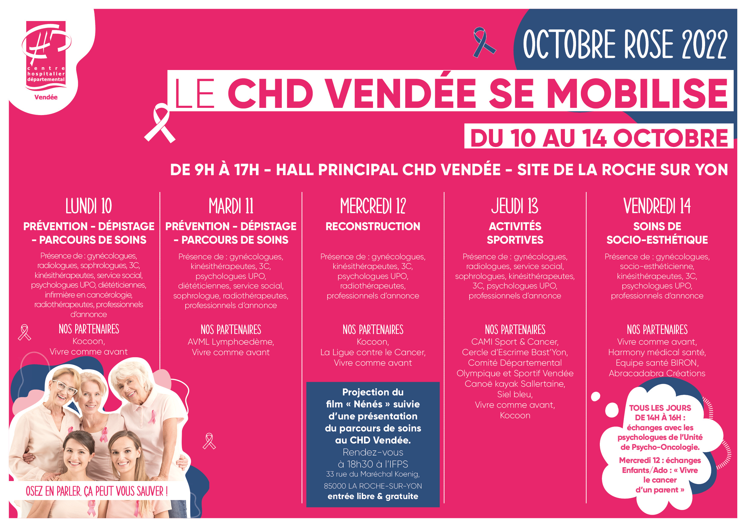 Octobre Rose - le CHD se mobilise